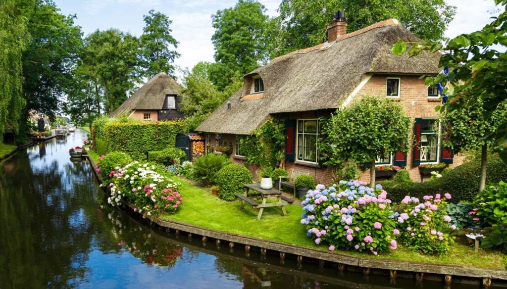 olanda Giethoorn villaggio eco-friendly natura