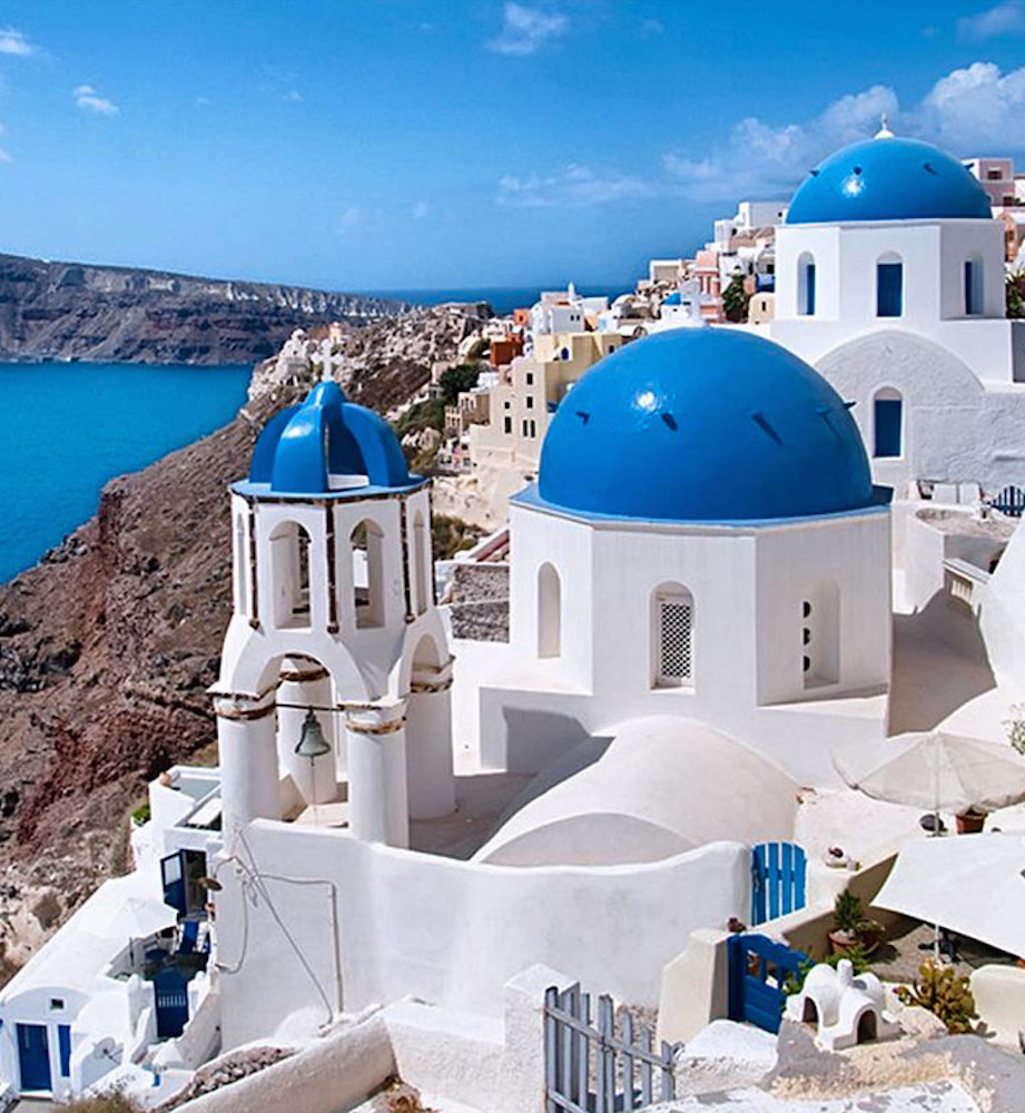 grecia isole case perché colori bianco blu
