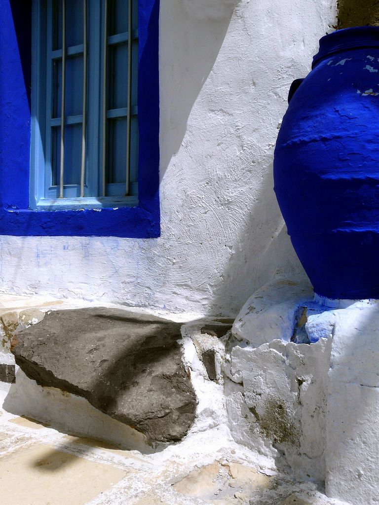grecia isole case perché colori bianco blu